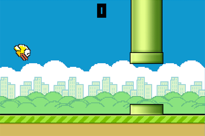 Flappy Bird with Melon.JS