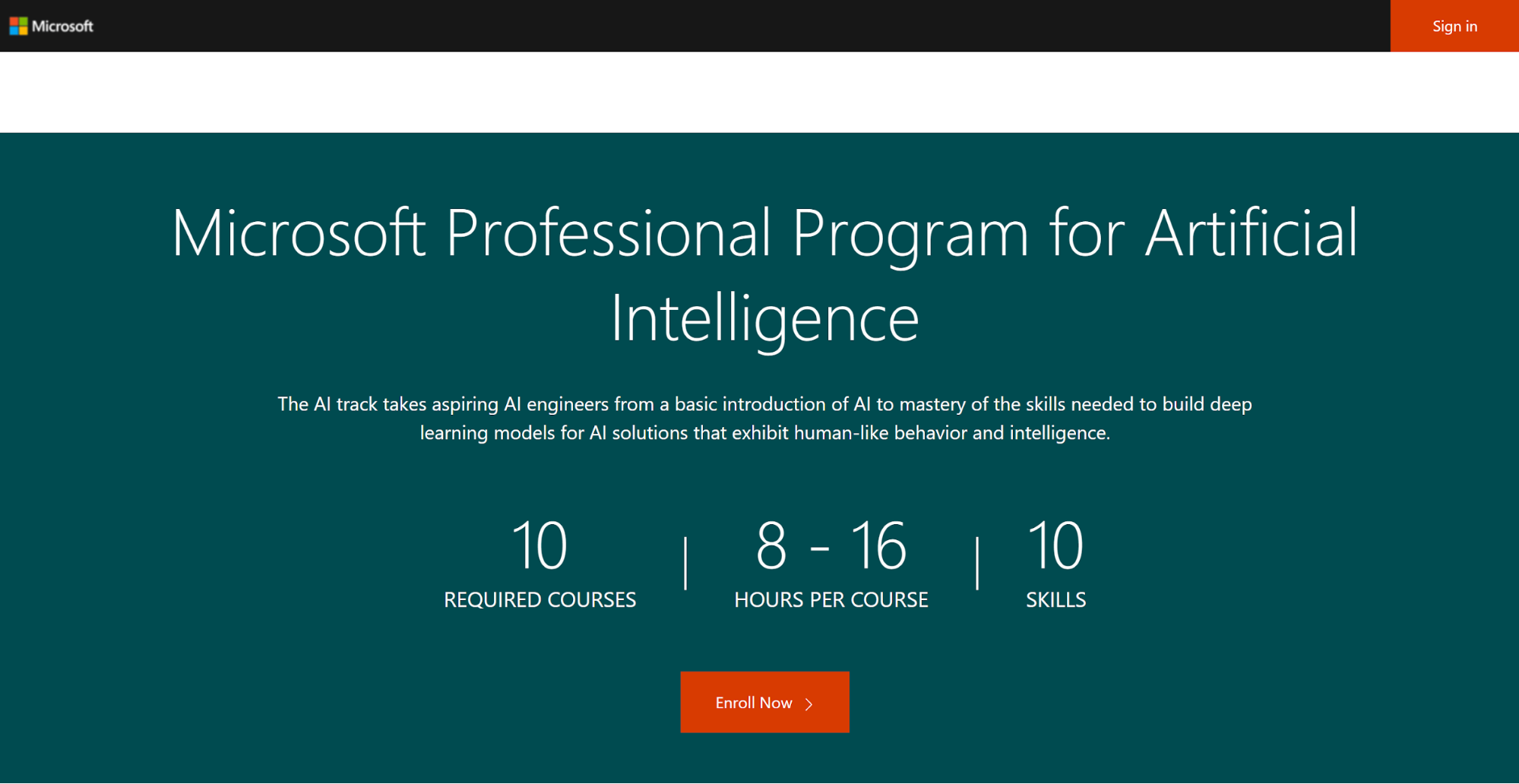 Microsoft’s AI training course materials are second to none and offer a credible brand’s backing to the qualification you get at the end.