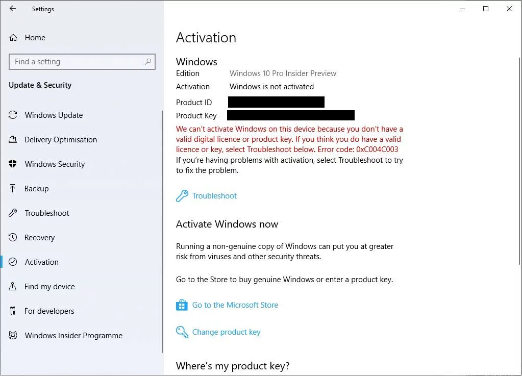 Microsoft Deactivates Copies of Windows 10 Due to Server Problem