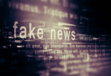 Fake news concept, internet social network.