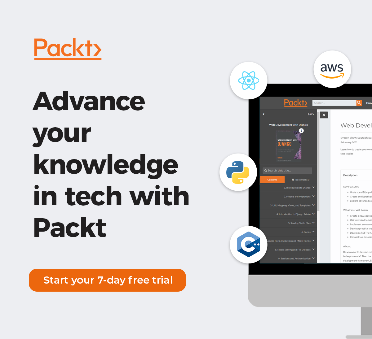 Advance your knowledge in tech with Packt